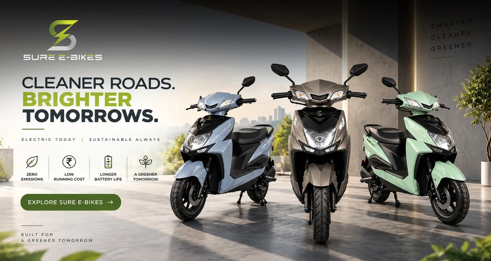 Sure E Bikes electric bike range